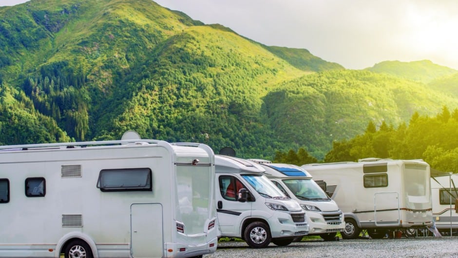 rv stored outside in summer