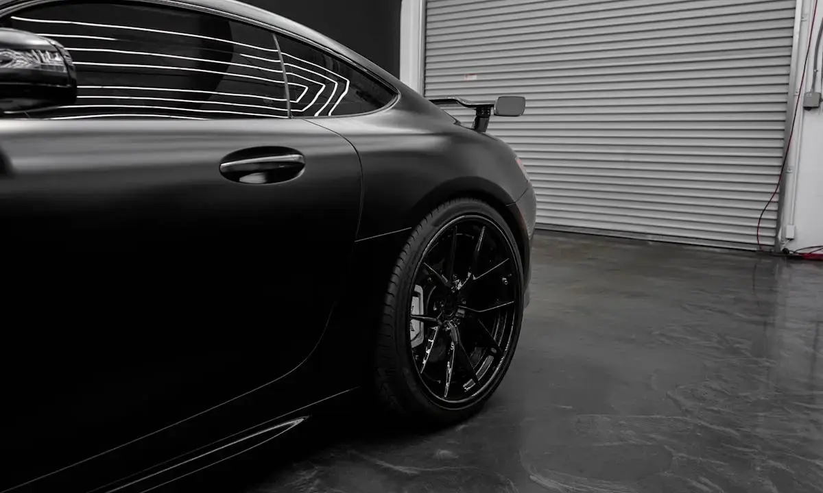 Car parked inside a storage facility, illustrating indoor vehicle storage for cars and other personal vehicles.